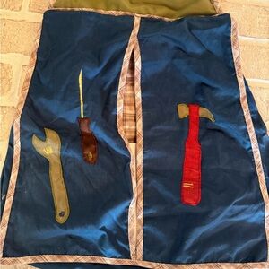 New in packaging. Colorful Patterned Diaper Holder And Matching Curtain